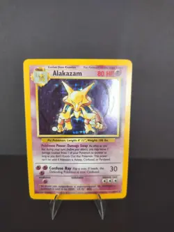 Alakazam 1/130 Base Set 2 2000 Pokemon Card Holo Rare - Image 1