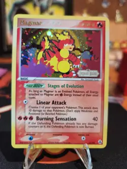 Magmar 21/92 EX Legend Maker Reverse Holo Stamped 2006 Pokemon Card LP - Image 1