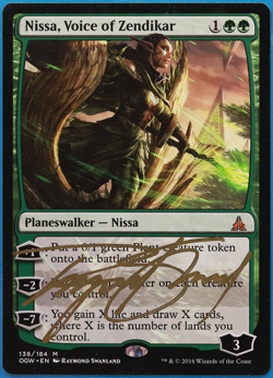 Nissa, Voice of Zendikar Oath of the Gatewatch NM SIGNED CARD (504722) ABUGames - Image 1