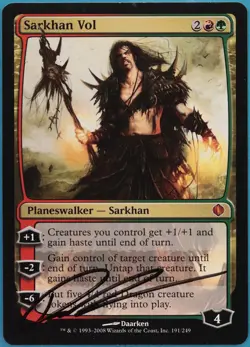 Sarkhan Vol Shards of Alara PLD Mythic Rare SIGNED CARD (375701) ABUGames - Image 1