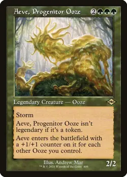 ETCHED FOIL Aeve, Progenitor Ooze Modern Horizons 2 Magic MTG Legendary Creature - Image 1