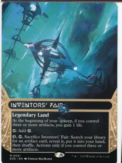 2025 Magic the Gathering Inventors' Fair Legendary Land Borderless Near Mint - Image 1