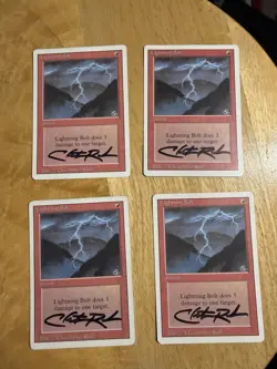 Signed Chris Rush Revised Lightning Bolts - Plays set - Image 1