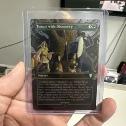 Tempt with Discovery (Borderless) Commander: The Lord of the Rings NM Foil - Image 1