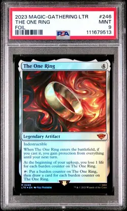 PSA MAGIC THE GATHERING LTR THE ONE RING FOIL #246 LORD OF THE RINGS (Desc.) - Image 1