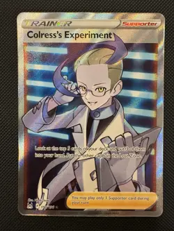 Pokemon Colress's Experiment 190/196 Lost Origin Ultra Rare Full Art Holo NM - Image 1