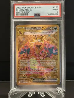 2023 Pokemon Charizard EX SV03 Obsidian Flames Hyper Rare #228 PSA 9 Mint - Image 1