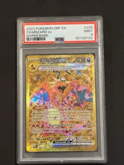 2023 Pokemon Charizard EX SV03 Obsidian Flames Hyper Rare #228 PSA 9 Mint - Image 2