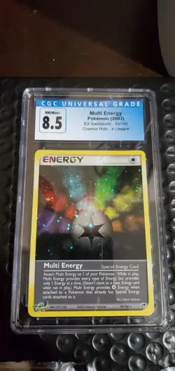 CGC 8.5 Multi Energy 93/100 - Cosmos Holo EX Sandstorm - 2003 Pokemon Card - Image 1