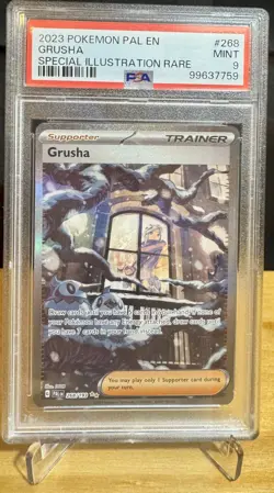 2023 POKEMON PAL EN-PALDEA EVOLVED SPECIAL ILLUSTRATION RARE #268 GRUSHA PSA 9 - Image 1