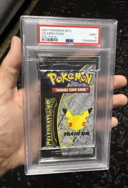 2021 Pokemon Celebrations PSA 9 MINT Graded Sealed Booster Pack English - Image 1