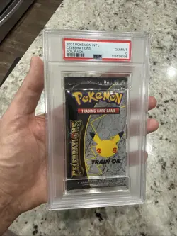 2021 Pokemon Celebrations PSA 10 GEM MINT Graded Sealed Booster Pack English - Image 1