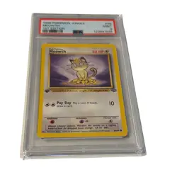 1999 PSA 9 Pokemon Jungle Meowth #56 1st Edition Graded - Image 1