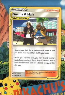 Pokemon TCG Guzma & Hala 193/236 Sm-Cosmic Eclipse Non-Holo NM/M - Image 1