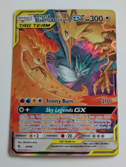 Moltres & Zapdos & Articuno GX 44/68 Hidden Fates Holo Pokemon TCG NM - Image 1