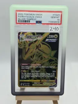 Pokemon Silver Tempest Rayquaza VMAX TG29/30 PSA 10 - Image 1