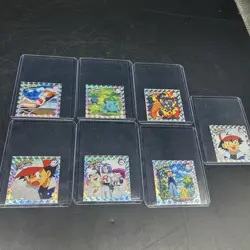 (7) 1999 Artbox Pokemon Stickers Series 1 Prizm Ash, Bulbasaur, Pikachu, Etc - Image 1