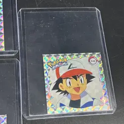 (7) 1999 Artbox Pokemon Stickers Series 1 Prizm Ash, Bulbasaur, Pikachu, Etc - Image 5
