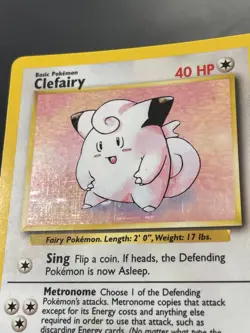 Clefairy 5/102 Holo Rare Unlimited WOTC Pokemon Base Set - Image 3
