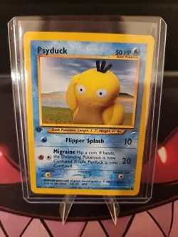 Psyduck 79/105 Pokemon TCG 1st Edition Neo Destiny NM - Image 3
