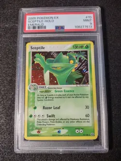 Sceptile 10/106 Emerald Holo Pokemon TCG 2005 PSA 9 MINT - Image 2
