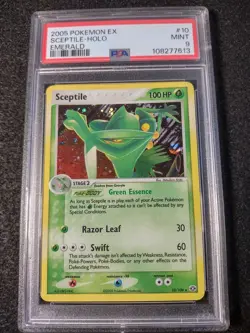 Sceptile 10/106 Emerald Holo Pokemon TCG 2005 PSA 9 MINT - Image 3