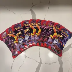 x10 Pokemon TCG Destined Rivals Sleeved Booster Packs Sealed LOT OF 10 - Image 1
