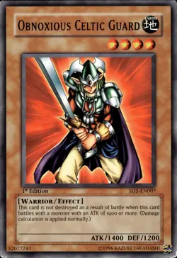 Obnoxious Celtic Guard - 1st Edition SD5-EN007 - MP - YuGiOh - Image 1