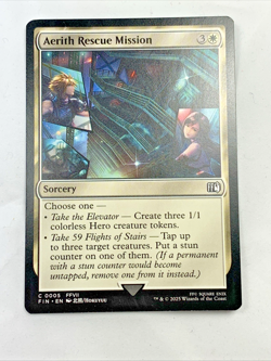 AERITH RESCUE MISSION Magic the Gathering Card Secret Lair: Final Fantasy FF7 - Image 3