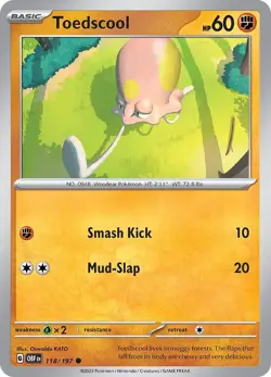 Toedscool 118/197 | Obsidian Flames | Common Non Holo | NM Pokemon Card - Image 1
