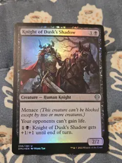 Knight of Dusk's Shadow FOIL 096/281 Dominaria United MTG Magic - Image 1