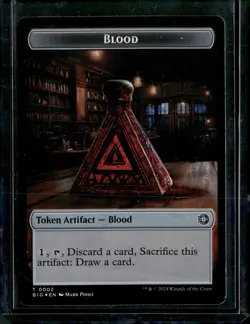 Mercenary 10 / Blood 2 - Foil - Token - OTJ - NM - MTG Magic The Gathering - Image 2