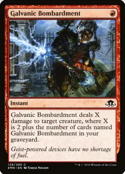 X 1 Galvanic Bombardment NM-M Eldritch Moon 129 MTG Magic The Gathering - Image 1