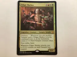 MTG Commander 2017 EDGAR MARKOV Foil LP (0081BIN) Graded Power - Image 1