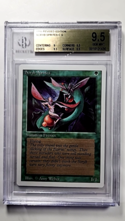 1993 MTG Magic The Gathering 3ED Revised Vintage Scryb Sprites BGS 9.5 Gem Mint - Image 1