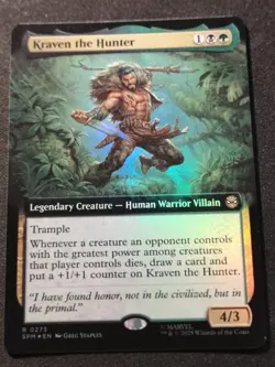 Kraven The Hunter - Foil - Extended Art - SPM - MTG - EN - NM - 0273 - Image 1