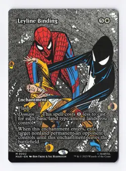 Leyline Binding (Borderless) 0002 (M) MTG Marvel's Spider-Man Eternal-Legal MAR - Image 1