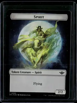 Mercenary 10 / Spirit 5 - Foil - Token - OTJ - NM - MTG Magic The Gathering - Image 2