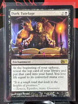 Dark Tutelage - Reg - MTG - Magic 2011 - M11 - 90/249 - RARE ~ NM - Image 2