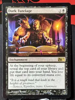 Dark Tutelage - Reg - MTG - Magic 2011 - M11 - 90/249 - RARE ~ NM - Image 3
