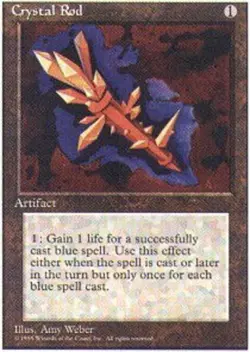 Crystal Rod PL/MP, English MTG Fourth Edition - Image 1