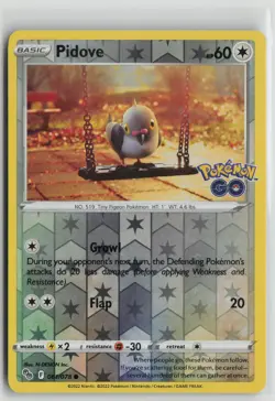 Pokemon TCG Pokemon Go Pidove x1 NM Reverse Holo 061 - Image 1