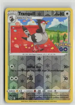 Pokemon TCG Pokemon Go Tranquill x1 NM Reverse Holo 062 - Image 1
