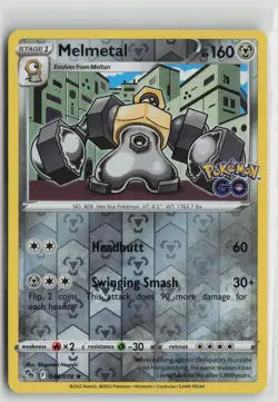 Pokemon TCG Pokemon Go Melmetal x1 NM Reverse Holo 046 - Image 1