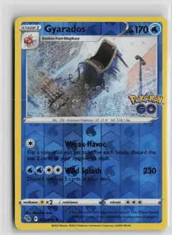 Pokemon TCG Pokemon Go Gyarados x1 NM Reverse Holo 022 - Image 1