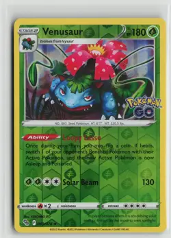 Pokemon TCG Pokemon Go Venusaur x1 NM Reverse Holo 003 - Image 1