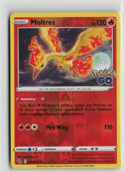 Pokemon TCG Pokemon Go Moltres x1 NM Reverse Holo 012 - Image 1