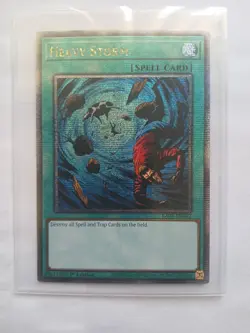 Near Mint Yugioh Heavy Storm Quarter Century Secret Rare RA03-EN092 1st Edition - Image 1