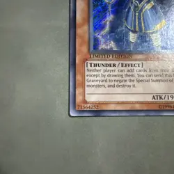 X2 Yugioh Thunder King Rai-Oh YG02-EN001 Secret Rare Limited Edition LP - Image 3