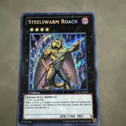 Yugioh Steelswarm Roach - GENF-EN099 - Secret Rare - 1st Edition - LP - Image 1